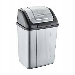 Basurero Con Tapa Basculante 40.5 ltrs. Brinox.