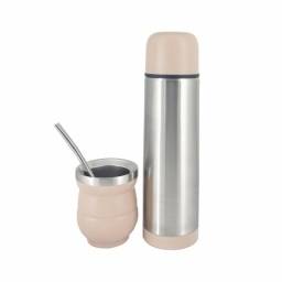 Set de Mate con Bombilla y Termo de 500 ml